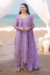 Qalamkar - 3PC Lawn Chikenkari Embroidered Shirt - KP1079